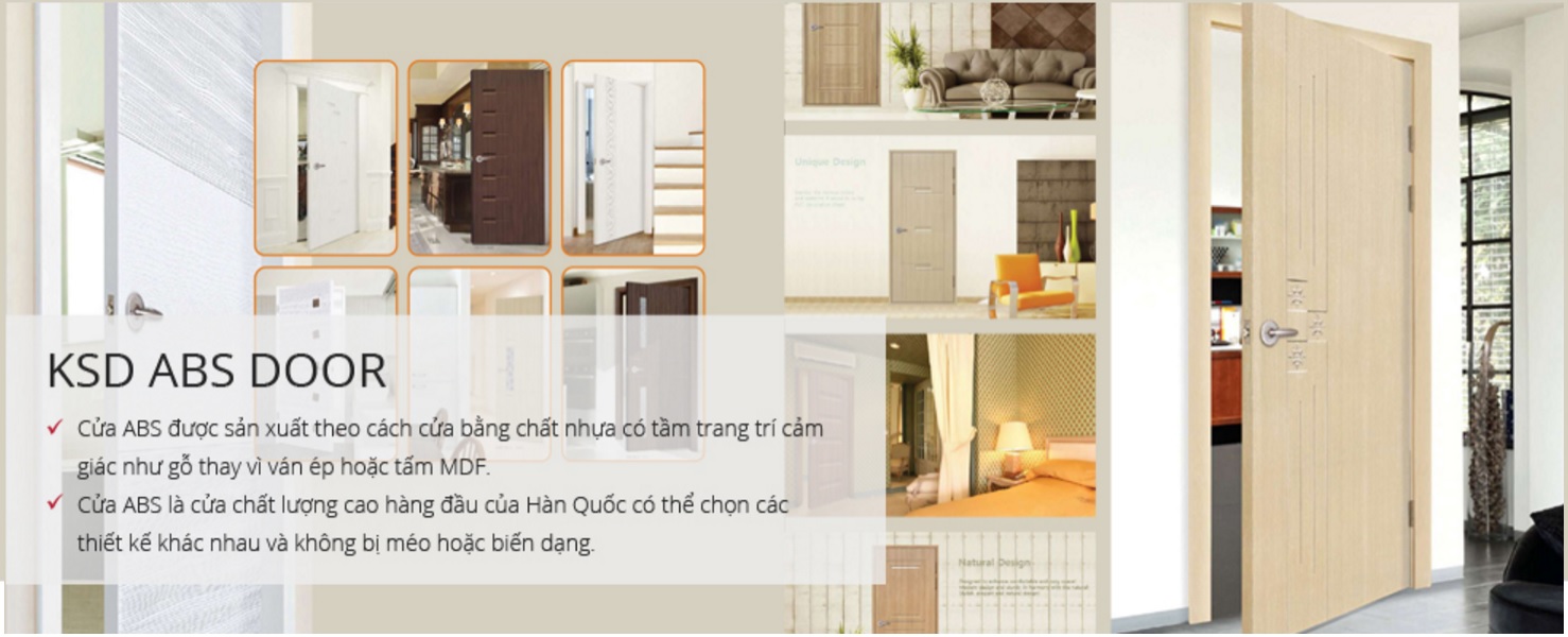 cửa nhựa ABS cao cấp cho phòng ngủ