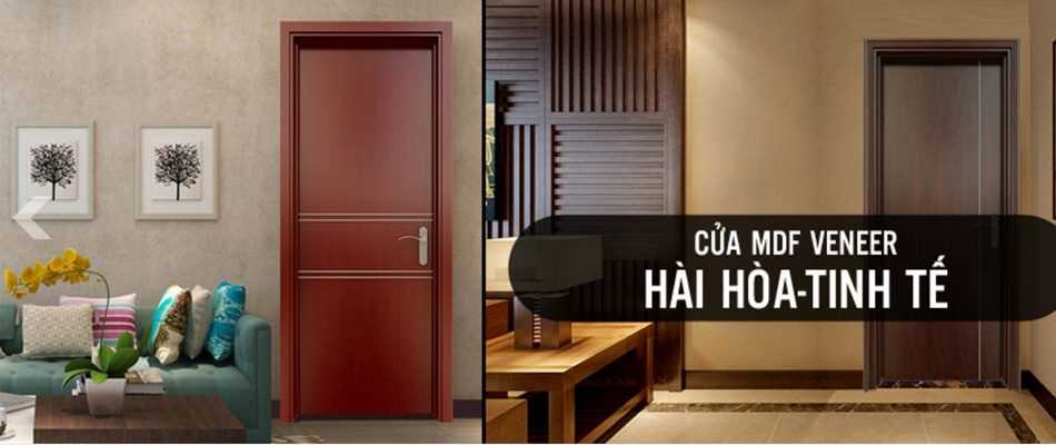 cửa gỗ công nghiệp mdf veneer